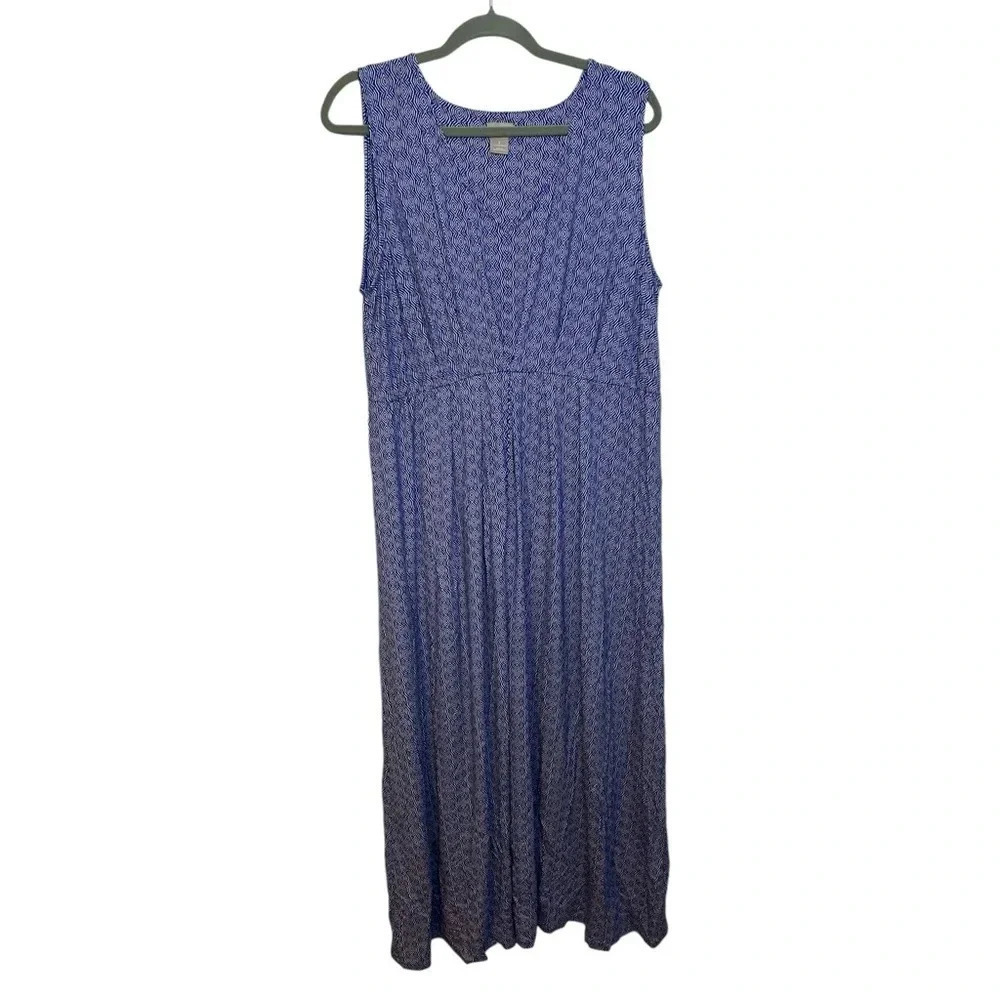 Chico’s Blue & White Summer Maxi Dress